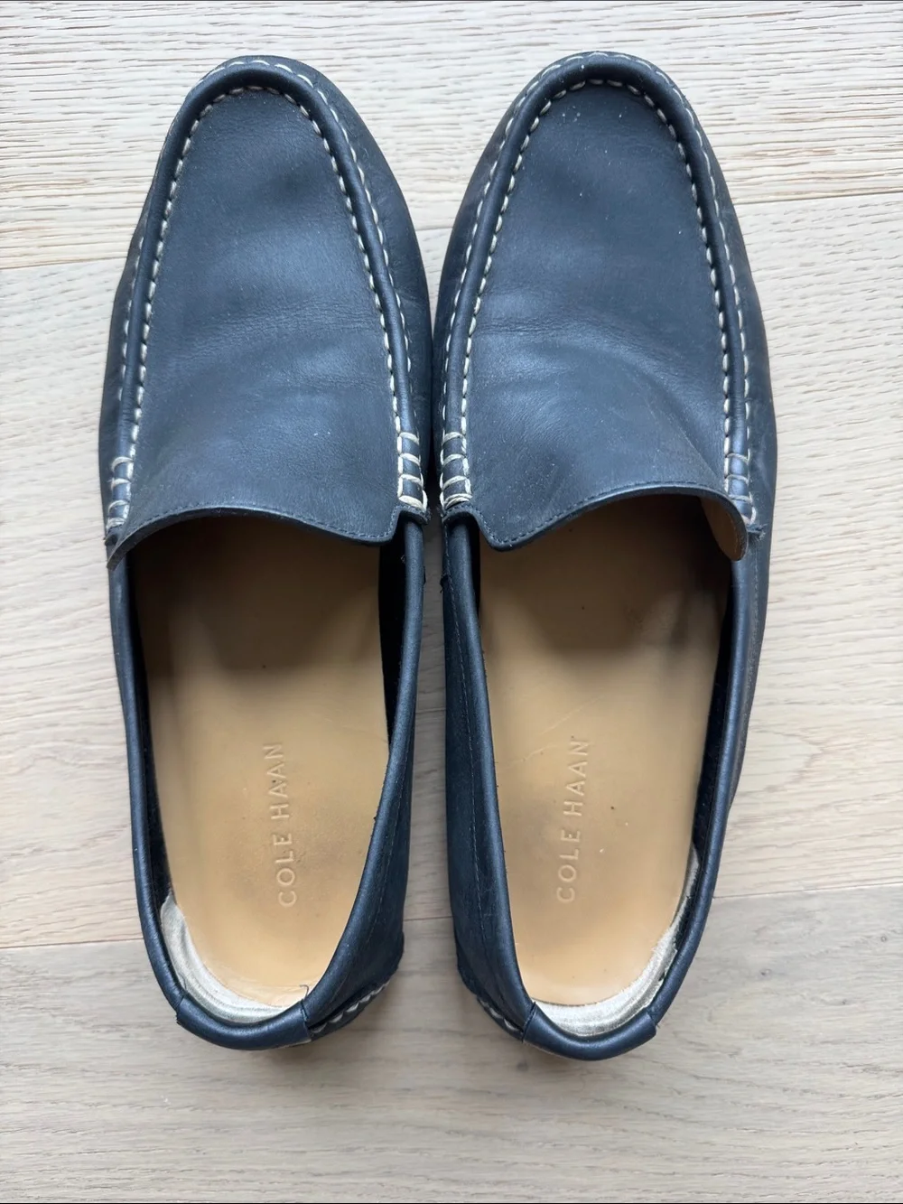 Cole Haan Leather Slip-On Driving Loafers Men’s Size 11 Black